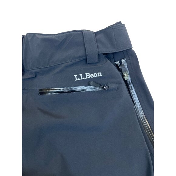 L.L. Bean Mens Black Snow Pants Adjustable Waist All-Weather Insulated Sz M - Picture 8 of 10